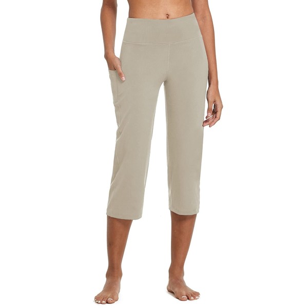 BALEAF Yoga Pants for Women Capris High Waist Leggings with