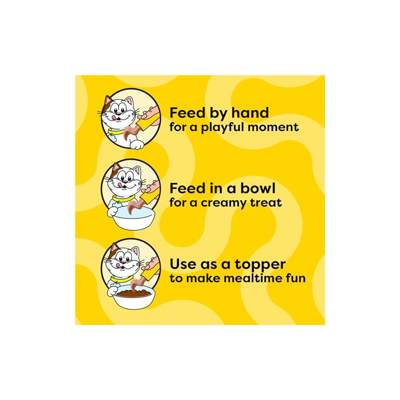 Temptations Puree Kitten Treats Lickable, Chicken and Salmon Variety Pack,