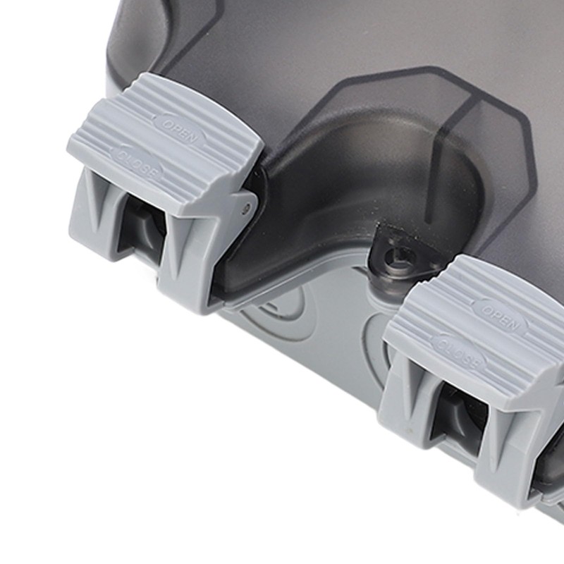 Outdoor Power Outlet, 110V 15A Double Outlet Plug IP66 Outdoor