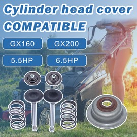 AUMEL Valve Plate Push Rod Stem Protection Cap Set Fit Hond GX160 GX200 5.5HP 6.5HP Lawnmower Engine Part Replace 14791-ZE1-010.