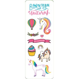 Unicorns Sticker Set (6 Different Sheets of Stickers!), 2 1/2 x 7 1/8