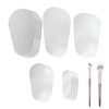 20Pcs Clear Makeup Brush Covers, 5 Sizes Transparent Cosmetic Brush