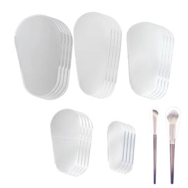 20Pcs Clear Makeup Brush Covers, 5 Sizes Transparent Cosmetic Brush Protector Sleeves, Dustproof Waterproof Brush Guards for Travel and Daily Storage