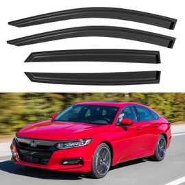 Window Rain Guards for 2018-2023 Honda Accord, Tape-on Window Vent Visors Shades Wind Deflectors for 18-23 Accord