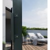 KAFENDA YUM Grey Aluminium Alloy Handle Balcony Sliding Door Handle