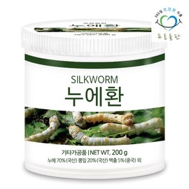 green fields Pureundeulpan Silkworm Pills 200g Container Contains Mulberry Leaves and Atractylodes / 푸른들판 누에환 200g통 뽕잎 백출 함유
