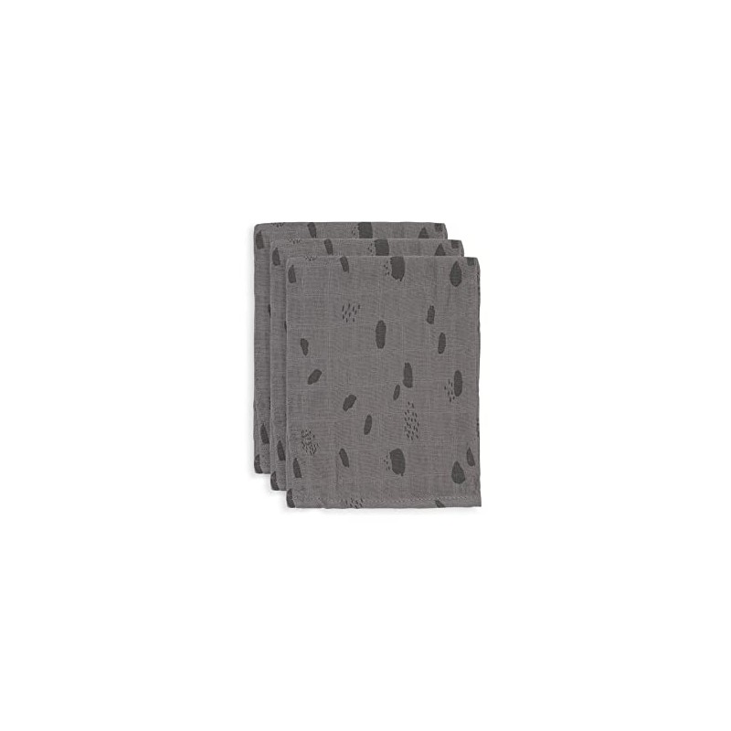 Jollein 536-848-65347 Hydrophilic Face Cloths Hydrophilic Spot Storm Grey Pack