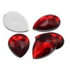 Allstarco 18x13mm Flat Back Teardrop Acrylic Rhinestones Plastic Gems for
