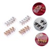 Baluue 20pcs Aluminum Nail Extension Tips with Markings for Accurate