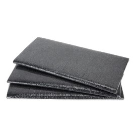 Camco Wrap Around RV Step Rug | Compatible with Manual and Electric RV Steps | Easy Installation | 17 ½-Inches (L) x 18-Inches (W) | Gray, 3-Pack (42927)