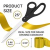 Black Grand Opening Ceremony Kit – 25'' Black Scissors for