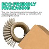 WorldFront Naturals - Bamboo Round Handle Kitchen Brush with Hanging