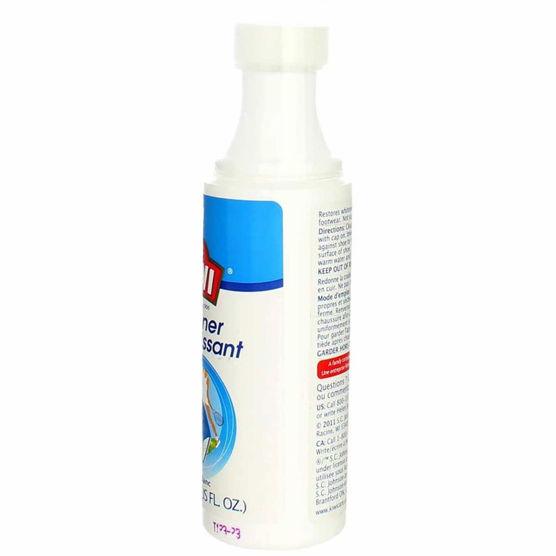 KIWI Shoe Whitener, White, 4.0 oz (1 Bottle with Sponge
