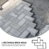 Cabilock Paver Mold Walk Maker Reusable Concrete Path Maker Molds