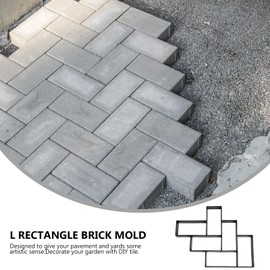 Cabilock Paver Mold Walk Maker Reusable Concrete Path Maker Molds Paving Pathmate Stone Molding Stepping Stone Paver Yard Patio Lawn Garden DIY Walkway Pavement Paving
