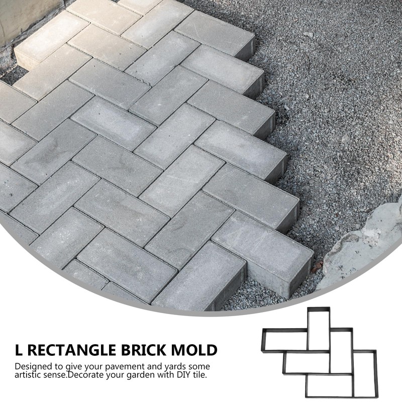 Cabilock Paver Mold Walk Maker Reusable Concrete Path Maker Molds
