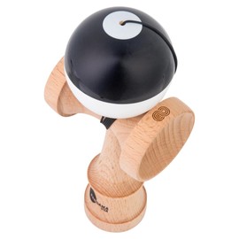 KENDAMA USA Kaizen Kendama Jet Shape Half Split Improved Kendama Half Split JET Shape (Black White)