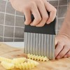 Plastic Stainless Steel Potato Vegetable Slicer, Potato Wavy Blade Chip