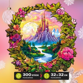 ESC WELT Wooden Puzzle Magic Forest 300 Pieces - Challenging Thinking Game for Children and Adults - Environmentally Friendly & Fun Learning Toy - Challenging Game - Wooden Thinking Game