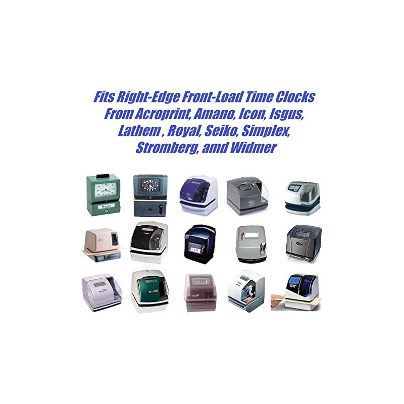 TCS (1000 ct) Side-Feed Monthly 1-31 Time Cards Amano Form