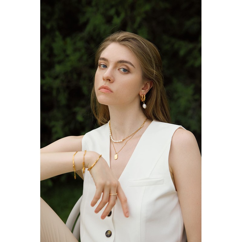 Dorosé Premium Women's Creole Earrings Made of Surgical Steel 18