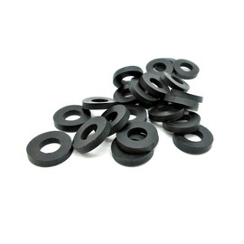 Magic Hub EPDM Rubber Flat Washers - 1.5" OD x 0.625" ID x 0.25" Thick - 4 Pack