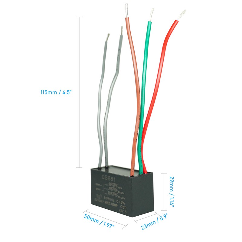 YukiHalu Ceiling Fan Pull Chain Switch 3 Speed 4 Wire,