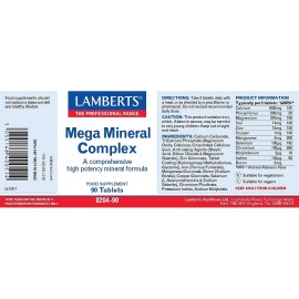 Lamberts Mega Mineral Complex Tablets (90) BBE 09/2027