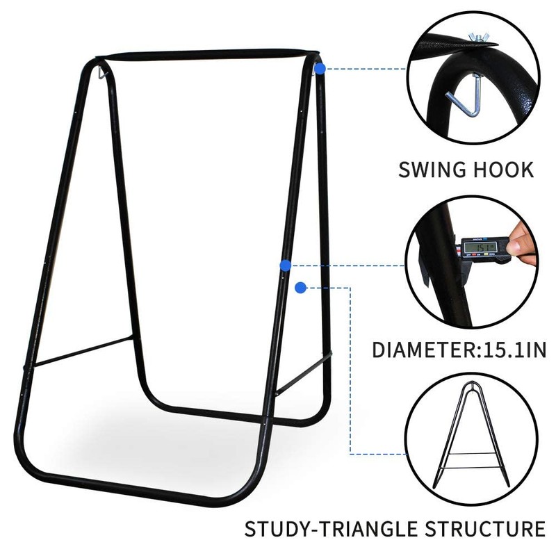 PIRNY Hammock Chair Stand, Include Hanging Indoor Swing,MAX Load 500