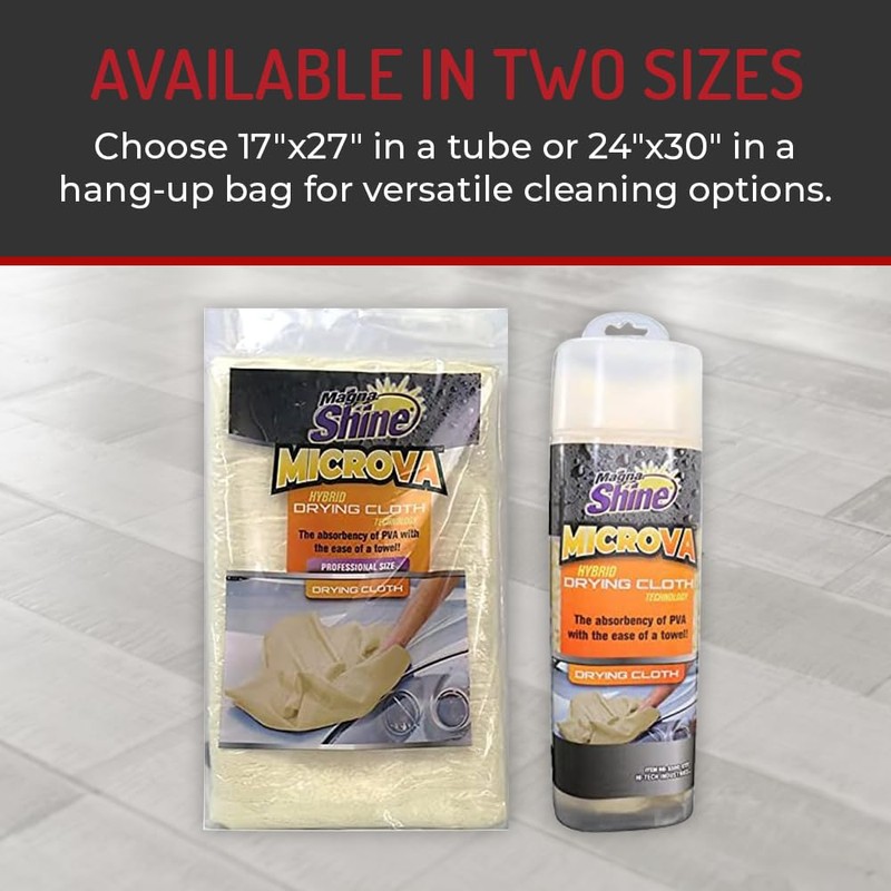 MAGNA SHINE MicroVA Super Absorbent Hybrid Microfiber PVA Drying Towel