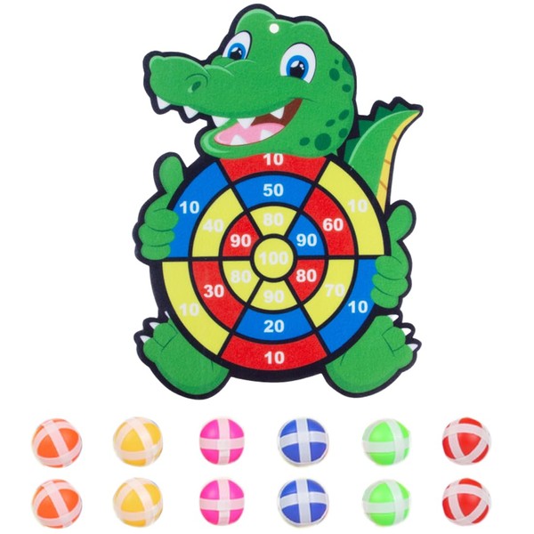 JTKREW Dinosaur Toy for Children 3-9, 76 cm Velcro Dartboard
