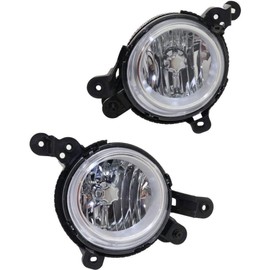 CarLights360: For 2014 2015 2016 Kia Soul Fog Light Assembly Driver and Passenger Side Pair DOT Certified w/Bulbs | replaces KI2592132 KI2593154