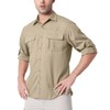 Men's Long Sleeve Sun Protection Shirts UPF 50+ UV Button