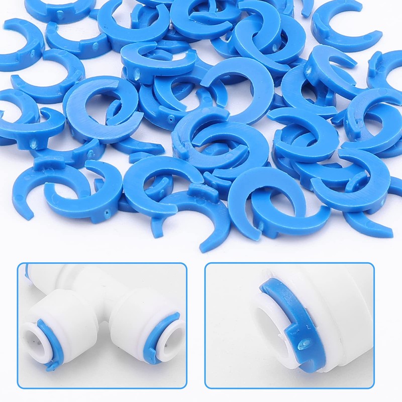 Pxyelec 1/4 inch Locking Clips for RO Reverse Osmosis Water