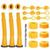 ZORYILUO Gas Can Spout Replacement Gas Can Nozzle (3 Kit-Yellow)