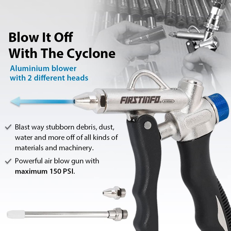 FIRSTINFO A18565EU 2-Way Air Blow Gun with Adjustable Air Flow