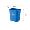 WEBSTORE SUPPLY 28 Qt. Trash and Recycle Bin Combo, 7
