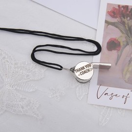 Coach Whistle for Women Men Coaches Appreciation Thank You Gifts for Baseball Coach Gifts for Volleyball Basketball Coach Birthday for Football Soccer Softball Coach