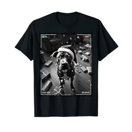 Christmas American Staffordshire Terrier Caught On Camera T-Shirt