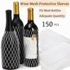 Tlence 150 Pieces Wine Mesh Protective Sleeves, 8 Inch Long