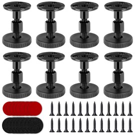 Adjustable Furniture Feet, Pack of 8, Height Adjustable Feet 27-64 mm, Adjustable Furniture Feet with Non-Slip Pad, Cushioning Pads, Adjustable Feet for Beds, Sofas, Tables, Cabinets