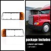 Headlight Bezel with LED Turn Signal Assembly Compatible With Freightliner