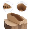 EXYGLO Cardboard Storage Bins 35 Pack, 12x4x4.5 Inch Cardboard Boxes,
