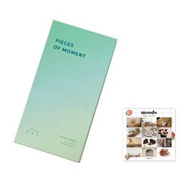 Aesthetic Simple Korean Polaroid Photo Album Scrapbook for Kpop Photo Cards, Polcos, Business Cards, Trading Cards, Couples, 24 Sheets, 96 Sleeves in 4 Colors (Forest)