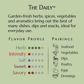 Stella Foods The Daily Herb & Spice Blend - Versatile All-Purpose Seasoning - Low FODMAP, Vegan, Gluten-Free, No Onion or Garlic, 5.0 oz Bottle