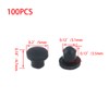 Tighall 100PCS 3mm Plastic Hole Plugs Round Button Plugs Panel