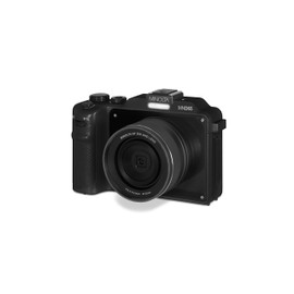 Minolta Digital Camera – 56MP Photos, 4K 60FPS Video, Dual-Lens Selfie Design, 18X Zoom, Wi-Fi, RAW/JPEG Capture, 3” LCD, Compact Travel Camera (Black)