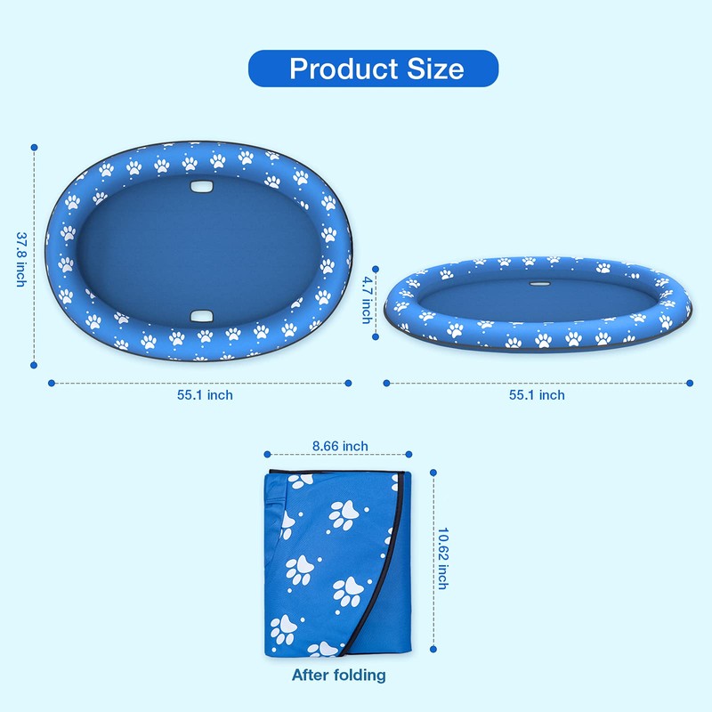 Pet Soft Dog Float Raft - Inflatable Dog Swimming Float