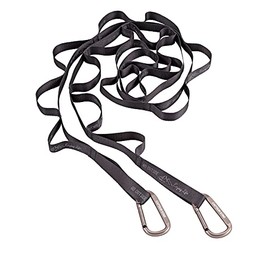 CAPTAIN STAG UM-1565 Monte Hanging Chain, Clothesline with Carabiner, Loop Rope, Black, Total Length 82.7 inches (210 cm)