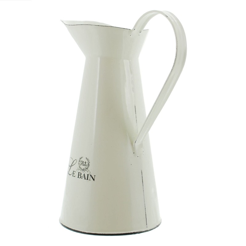 Decorative Jug Design Cream Enamel.